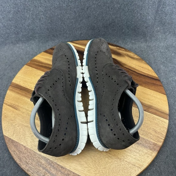 Cole Haan Zerogrand Wingtip Oxfords Mens Size 9.5 C29769 Brown Leather - Picture 8 of 10